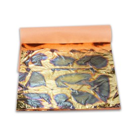 Variegated Gold Leaf Sheets - by Barnabas Blattgold - Color - Light Blue - 25 Sheets - 5.5 inches Booklet