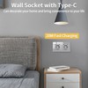 JIMEIDA Socket Grey with USB C 20 W Double Fast