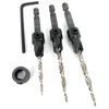 FTG USA Adjustable Wood Countersink Drill Bit Set 3 Pcs