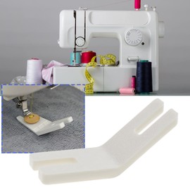SING F LTD 4Pcs Presser Foot Tools Sewing Machine Presser Feet Tool Plastic Sewing Machine Button Plate Household Accessories White&Grey