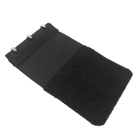 Yesmin Pack of 3 Bra Strap Extenders Extensions Elastic Extender Set 3 Hooks (Black)