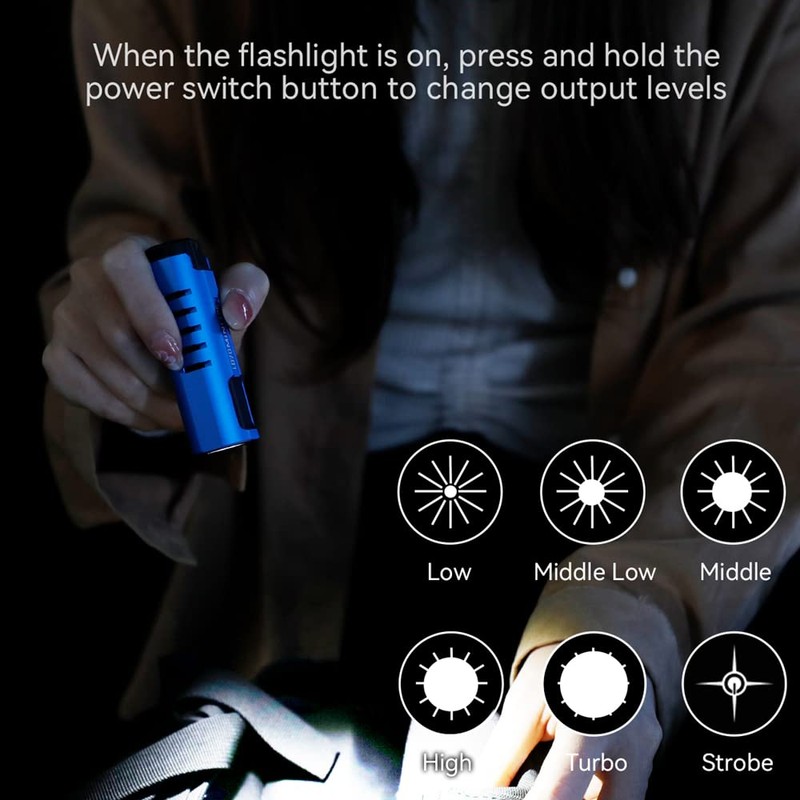 IMALENT LD70 Brightest EDC Flashlight, High Performance 4000 lumens Mini