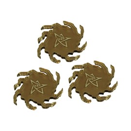 LITKO Cthulhu Templates | Compatible with Mansions of Madness First | Arkham Horror | Eldritch Horror | 3 Pack (Darkness Templates - Transparent Bronze)