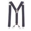 DonDon Men's Braces Extra Strong 3.5 cm Wide with 4