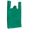 100 x Extra Large 100% Recycled 12" x 18" x 24" Carrier Bags / 24 Micron/Plastic Strong Heavy Duty Jumbo Vest Eco Friendly 12x18x24 inch (Green)