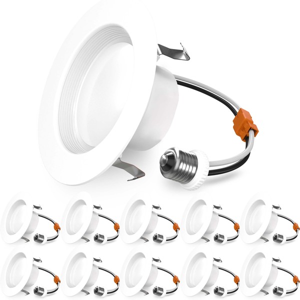 Sunco 10 Pack LED Recessed Lighting 4 Inch, 5000K Daylight,