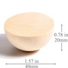 Split Wood Balls 1.5 inch Half Wooden Balls 40mm Unfinished