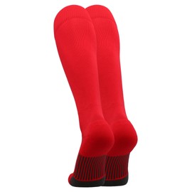 TCK Dugout Baseball Socks (Scarlet, Medium) - Scarlet,Medium