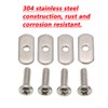 RANDDER 4 Pack Stainless Steel Kayak Rail/Track Screws & Track