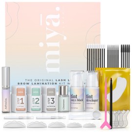 MIYA LASH | Lash Lift and Tint Kit & Brow Lamination Kit with Tint | Black Colour | Eye Lash and Brow Lift Kit with Tint | DIY Eyelash Perm and Eyebrow Lift Kit | Long Lasting Results
