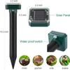 Mole Repellent Solar Powered, Waterproof Vole Chipmunk Repellent Outdoor,Ultrasonic Gopher