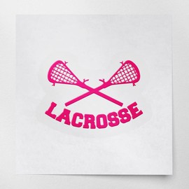 Decal Stickers of Lacrosse Sticks Design (Pink) (Set of 2) Premium Waterproof Vinyl Decal Stickers for Laptop Phone Accessory Helmet Car Window Mug Tuber Cup Door Wall - ANDstic546454PI