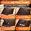 Leather Hole Punch Tool Set - 6 Pcs Drill Bits