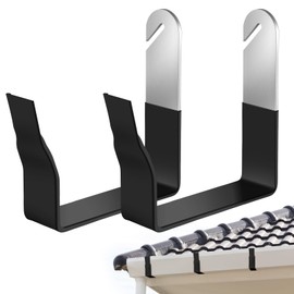 Yaocom 2 Pcs Rain Gutter Installation Tool 5 Inch Roof Gutter Hangers Brackets Convenient Aluminum Construction Installation Repairing Tool Parts for Gazebo Roof Drainage