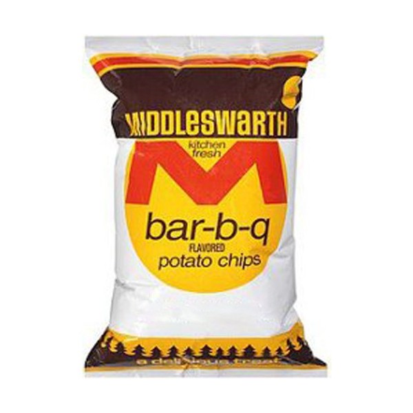 Middleswarth Chips, BBQ, .875-Ounce (Pack of 30)