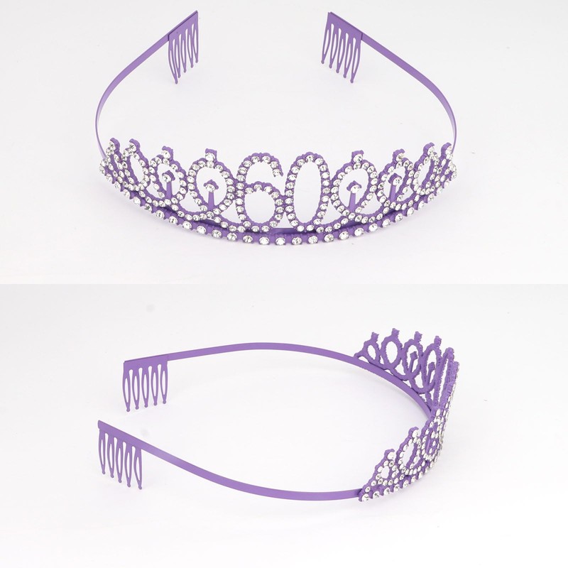 Semato Purple 60th Birthday Tiara and Sash Kit-60th Birthday Gifts