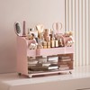 HBlife Makeup Organizer for Vanity with Brush Holder, Large Bathroom