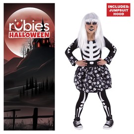 Rubie's Costume – skeletita Glow in Dark Children, M (Rubies Spain s8381-m)