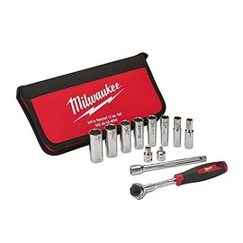 MILWAUKEE 12-Piece 3/8 in. Drive SAE Soc