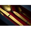 Laguiole Heritage Gold Dinerware Set; Premium Stainless Steel Knives, Forks,