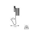10 Small Picture Hooks for Gallery/Picture Rails Pack of Rail