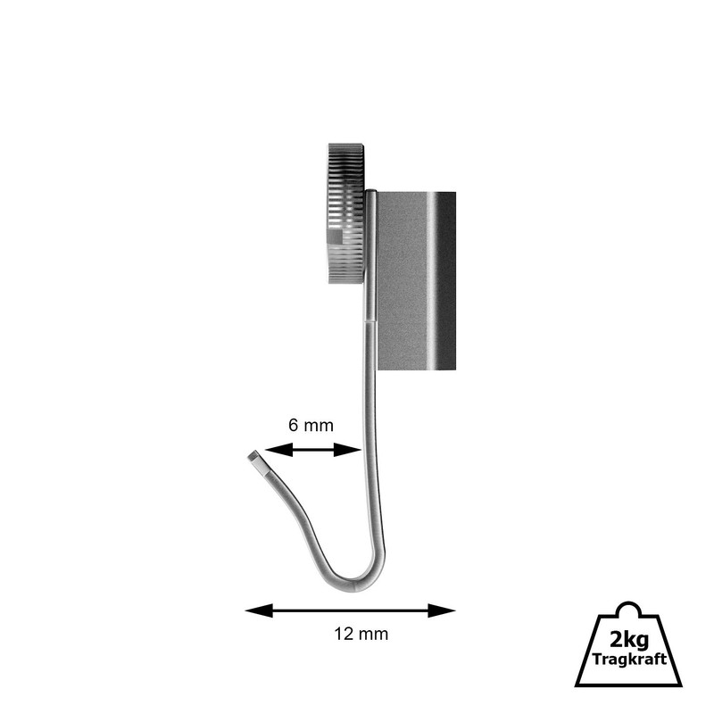 10 Small Picture Hooks for Gallery/Picture Rails Pack of Rail