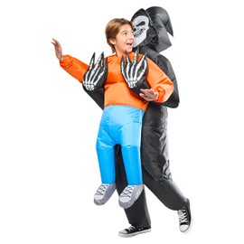 Rubies Fun Inflatable Grim Reaper Abduction Kids Costume with Battery Powered Fan, One Size