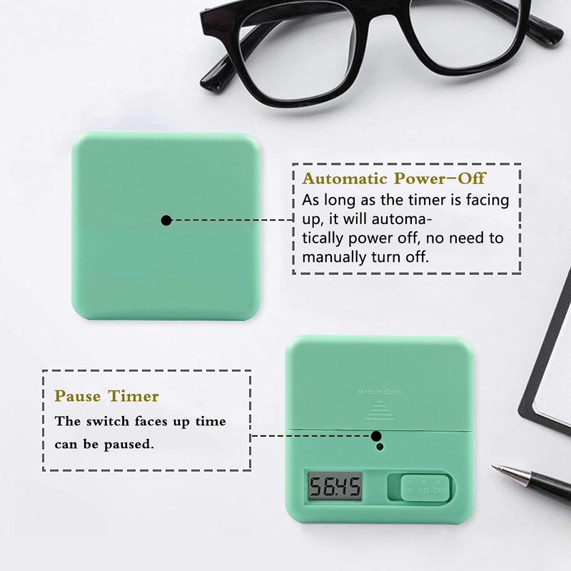 DQDEDIAN Cube Timer, Kids Timer with Gravity Sensor Flip 15