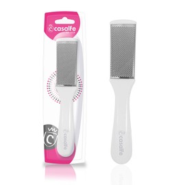 Casalfe Double-sided callus scraper - with file with collection container for the skin. Easy to clean.
