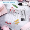 21 Pieces Airbrush Nozzle Cap Kit Airbrush Needle Replacement Parts
