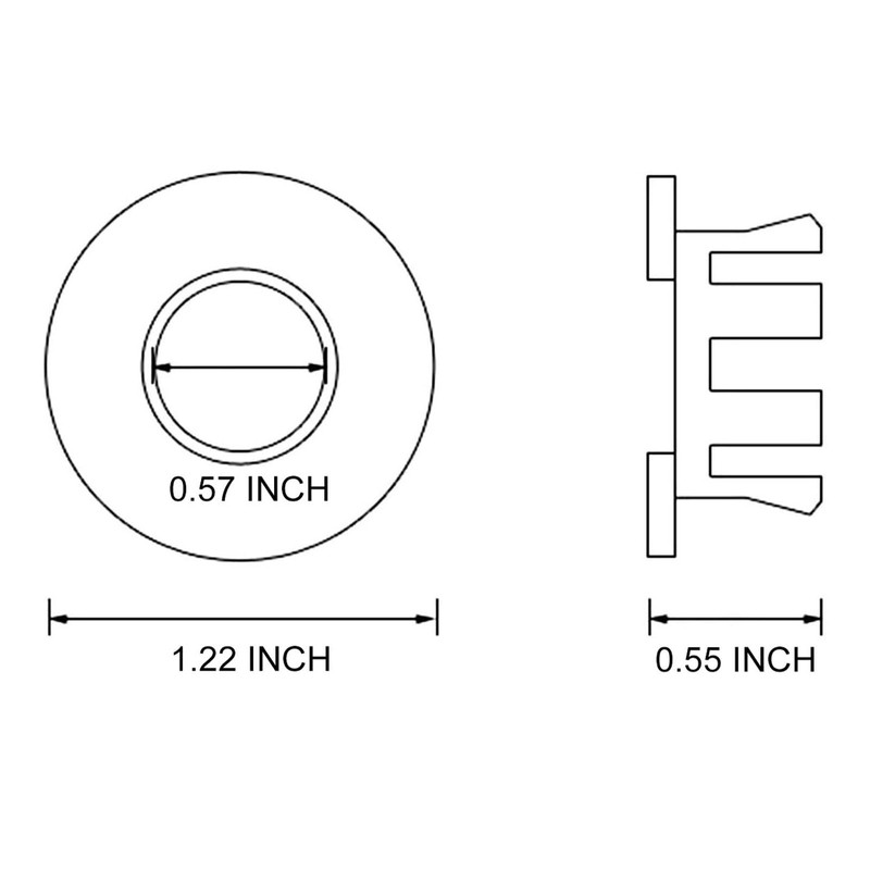 Sink Hole Cover 2 Pack Bathroom Sink Basin Trim Overflow