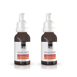 ican London AHA 30% + BHA 2% Serum - Healthy Exfoliating Brightening Facial Serum 2 x 30ml