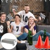 2pcs 137 x 274cm Black White Checkered PVC Table Cloth