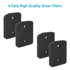 4 Pack Dryer Filter Replacement Compatible with Miele T1 Series Heat Pump Tumble Dryers, 207 x 157 x 30mm, Foam Sponge Filter (Replacement Parts 9164761)