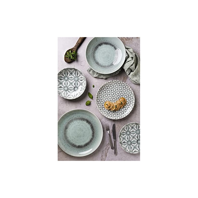 Tognana Teal Dessert Plate, 20 cm, Made in Italy, Light