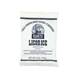 Claeys (4) Bags Claey's Licorice Old Fashioned Sanded Hard Candy Bag Free Shipping