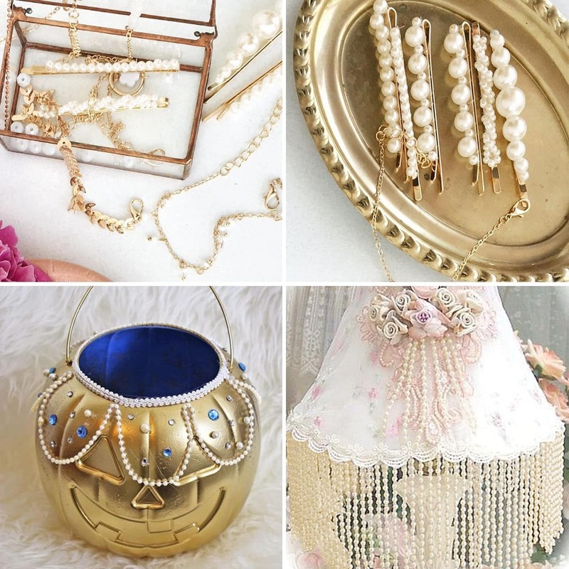 Pearl Chain DIY Material 8mm Diameter 10m Long Bead Chain