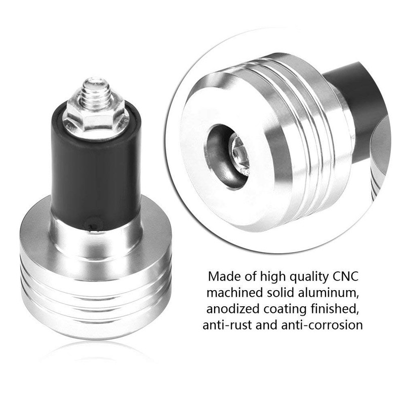 Handlebar Ends for Motorcycle, KIMISS Pair 22 mm Universal Motorcycle