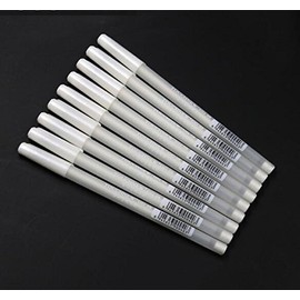 BEMLP 0.8MM Art Marker White Ink Color Photo Album markers Gel Pen Unisex Wedding Pen Gift for Kids Art supplies 10 PCS