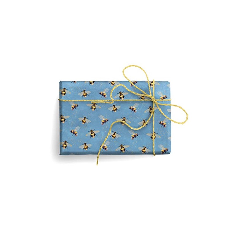 Bumble Bees Italian Wrapping Paper, Folded