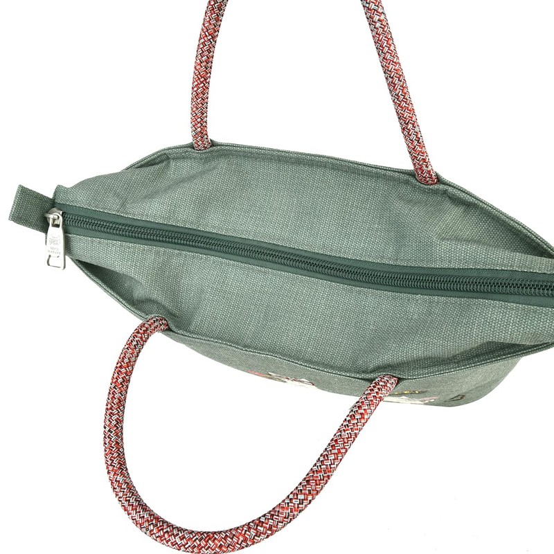 Kusuguru Japan Cat Lunch Bag, green