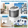COSTWAY Mini Portable Washing Machine, 5.5 lbs Washing Capacity, Compact