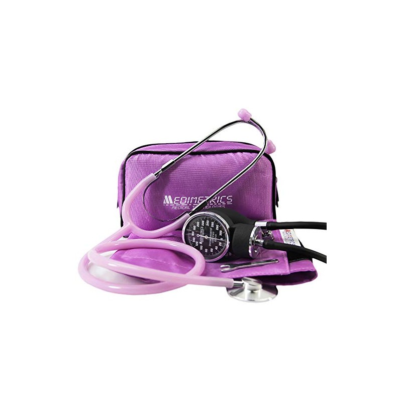 Kit Baumanómetro Aneroide + Con Estetoscopio Simplex (LILA)