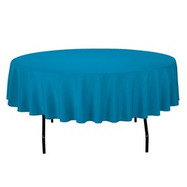 Gee Di Moda Tablecloth - 90" Inch Round Tablecloths for Circular Table Cover in Caribbean Washable Polyester - Great for Buffet Table, Parties, Holiday Dinner & More