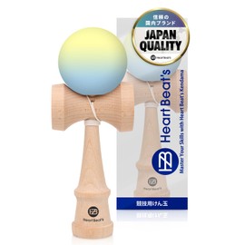[Heart Beat's] Kendama Competition Kendama Kendama Matte Painted Two-Tone Mystical Pastel (Lemon Yellow/Light Blue)