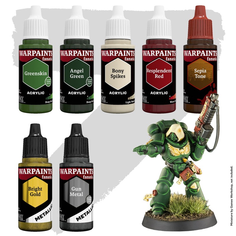 The Army Painter, Combat Se7ens: Monastic Green Relic Armour, 7x18ml