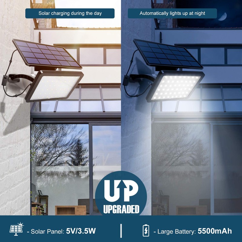 JACKYLED 1000 Lumen 48 LED Solar Dusk to Dawn Light