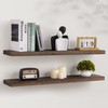 Axeman Floating Shelves, 8 Inch Deep Rustic Solid Elm Wood