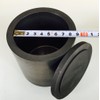 OTOOLWORLD Smelting Lab Graphite Crucible With Cover Lab Supply 100MMx100MM