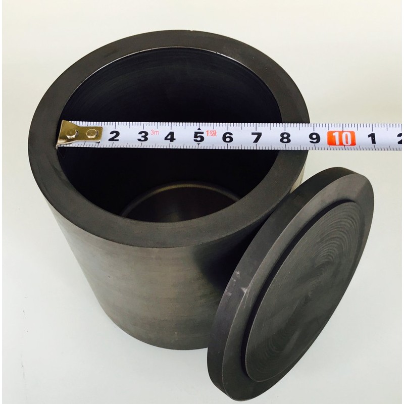 OTOOLWORLD Smelting Lab Graphite Crucible With Cover Lab Supply 100MMx100MM
